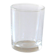 Glass Tealight Votive Small Smooth Straight