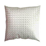 Hologram PVC Cushion Cover Pale Silver