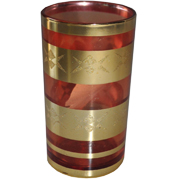 Indian Tumbler G Red and Gold