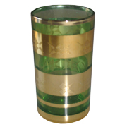 Indian Tumbler I Green and Gold