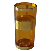 Indian Tumbler J Amber and Gold