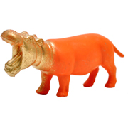 Rubber Animal Hippo Small