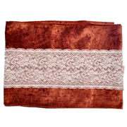 Runner Velvet Rust and Cream Lace