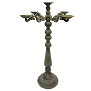 Shabby Chic Candelabra Taupe