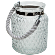 Short Clear Hurricane with Rope