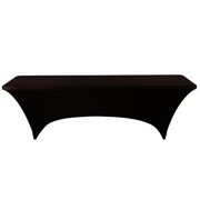Standard Trestle Tablecloth Stretch Cover Black