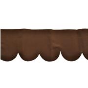 Table Top Kiosk Canopy Scallop Brown