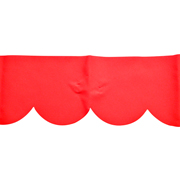 Table Top Kiosk Canopy Scallop Red