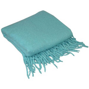 Textured Knit Throw Teal
