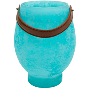Turquoise Hurricane with Leather Handle