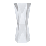 White Diamond Shaped Plinth